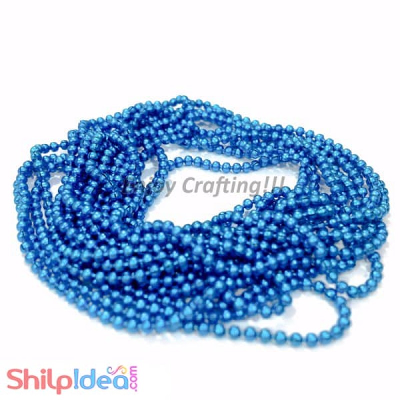 Metal Ball Chain 1.5mm - Sky Blue - 2 meter